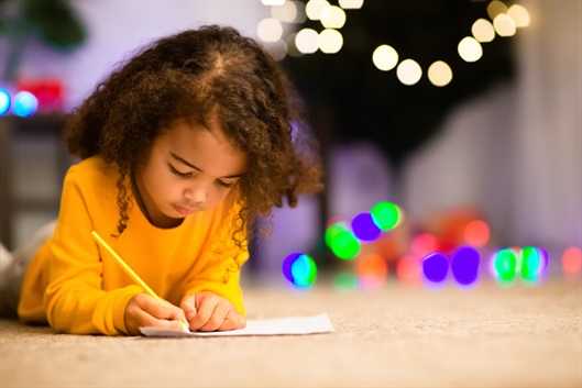 Holidays - Kid Writing Letter